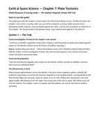 Plate Tectonics Model Response & Scoring Guide sample page