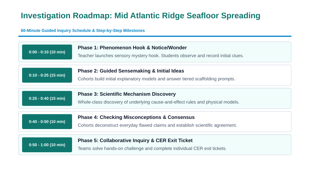 Plate Tectonics Scaffolded Phenomena-Based Lesson: Symmetrical Paleomagnetic Zebra Stripes and Seafloor Spreading Along the Mid-Atlantic Ridge Presentation sample page
