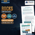 Rocks CER Task Cards cover