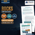 Rocks CER Task Cards cover