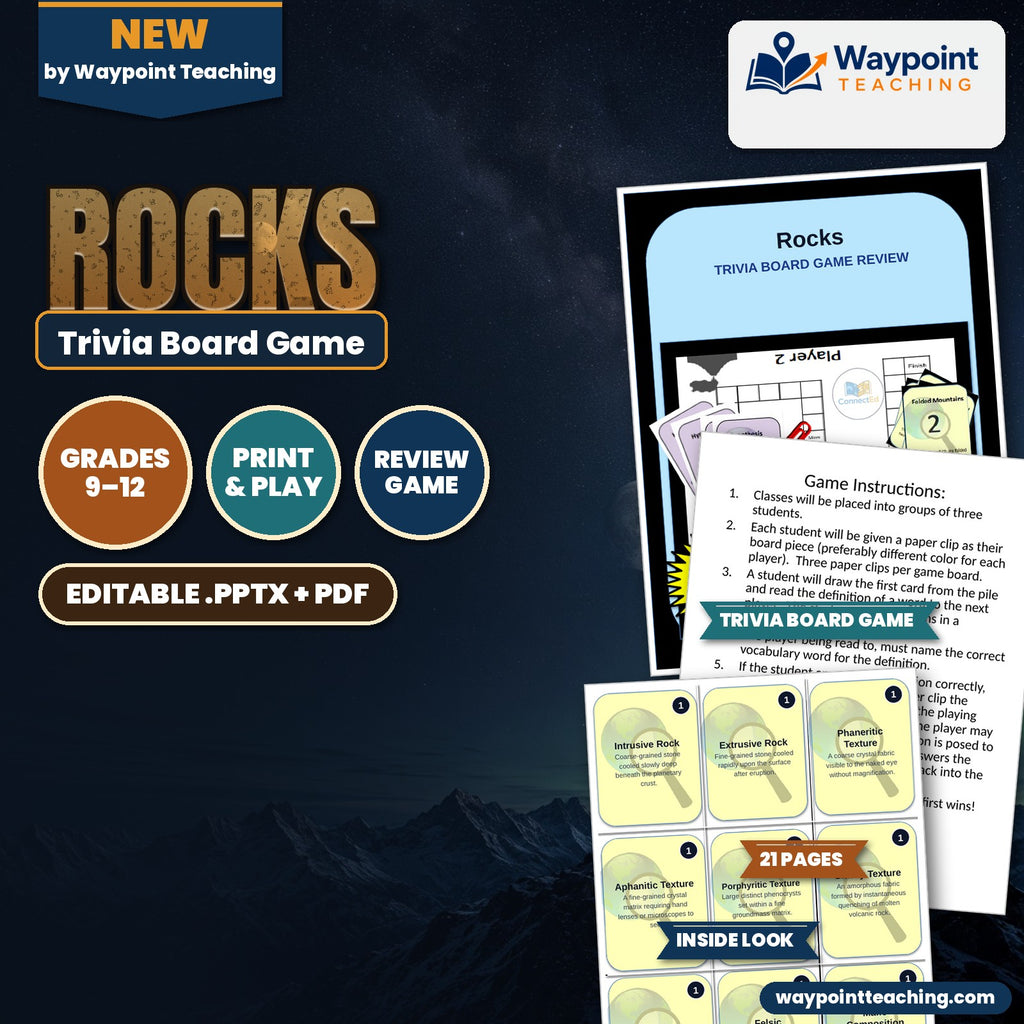 Rocks Trivia Board Game cover
