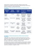 Sedimentary Facies and Depositional Environments: Hydrodynamic Sorting, Diagenesis, and Carbonate Precipitation CER Phenomena Worksheet sample page