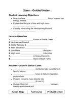 Stars Guided Notes sample page