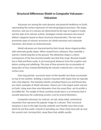 Structural Differences Shield vs Composite Volcanoes Reading Worksheet sample page