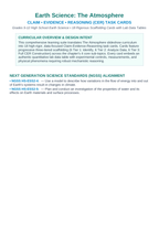 The Atmosphere CER Task Cards sample page