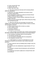 The Atmosphere Lesson Quiz sample page