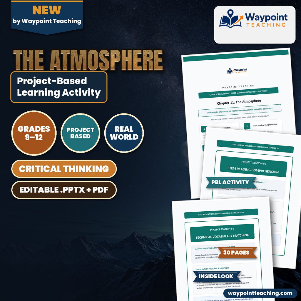 The Atmosphere Project-Based Learning Activity cover