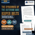 The Dynamics of the Asteroid and Kuiper Belts Reading Worksheet cover