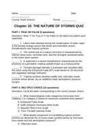 The Nature of Storms Lesson Quiz sample page
