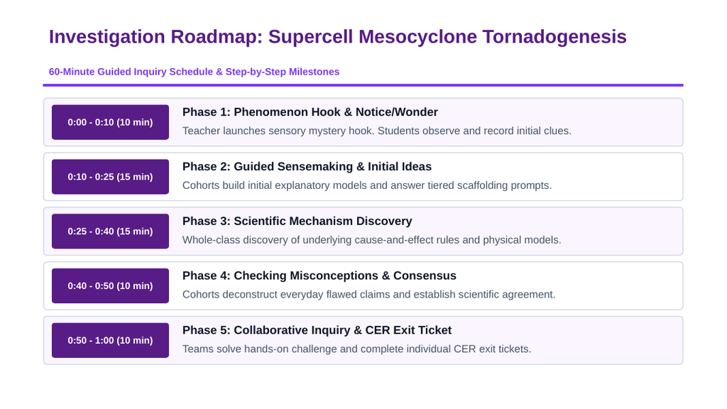 The Nature of Storms Scaffolded Phenomena-Based Lesson: Violent Multi-Vortex EF5 Tornadogenesis from a Rotating Supercell Mesocyclone Presentation sample page