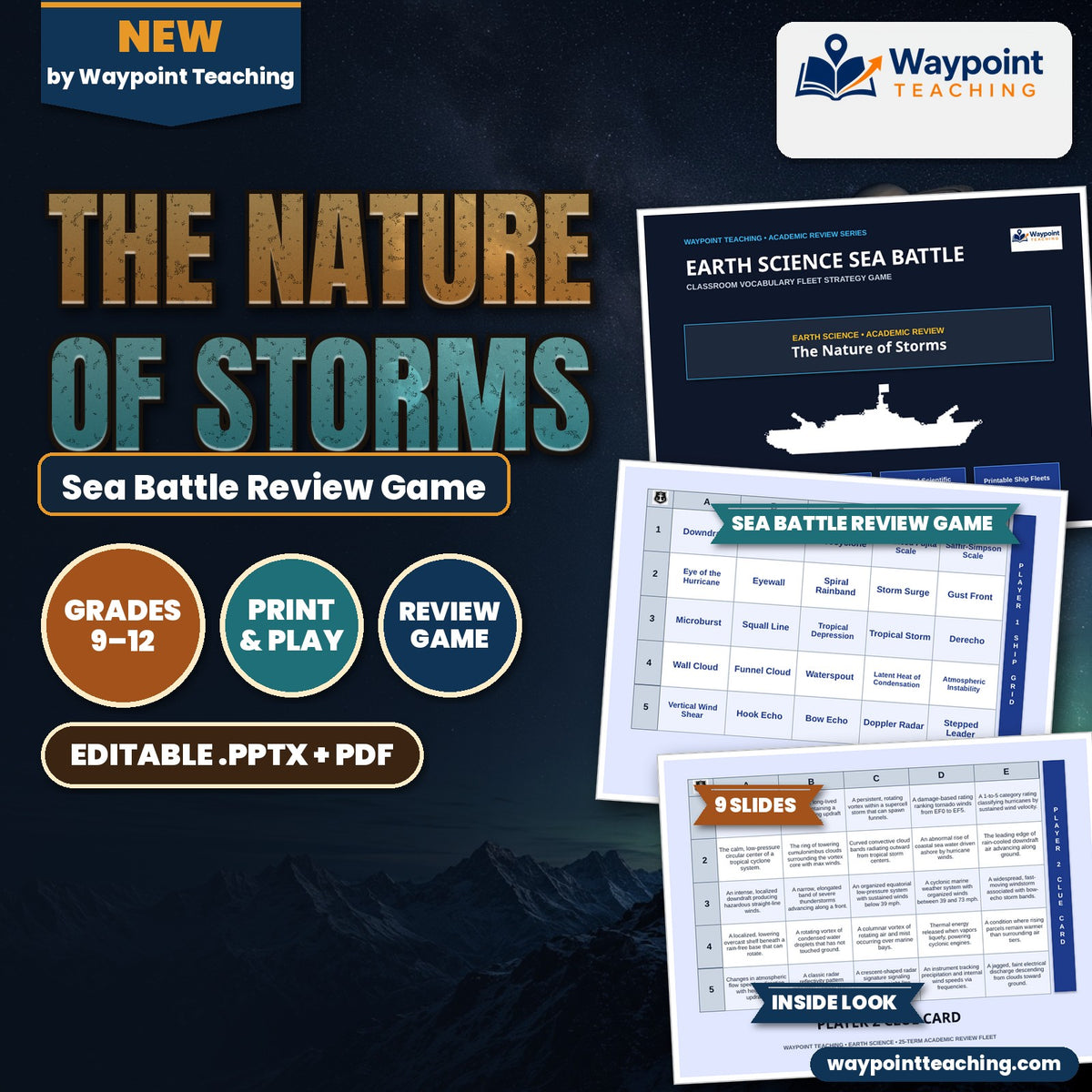 The Nature of Storms Sea Battle Review Game cover