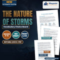 The Nature of Storms Vocabulary Choice Board cover