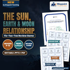 The Sun, Earth & Moon Relationship Tic-Tac-Toe Review Game cover