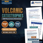 Volcanic Catastrophes: Pyroclastic Density Current Fluidization, Lahar Hydrodynamics, and Caldera Collapse CER Phenomena Worksheet cover