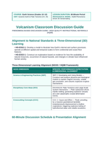 Volcanism Phenomena-Based Lesson: Catastrophic Lateral Pyroclastic Blast and Debris Avalanche of Mount St. Helens Teacher Discussion Guide sample page