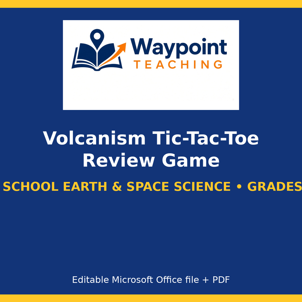 Volcanism Tic-Tac-Toe Review Game cover