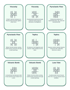 Volcanism Tic-Tac-Toe Review Game sample page