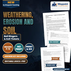 Weathering, Erosion and Soil Bell Ringers & Exit Tickets cover