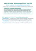 Weathering, Erosion and Soil CER Task Cards sample page