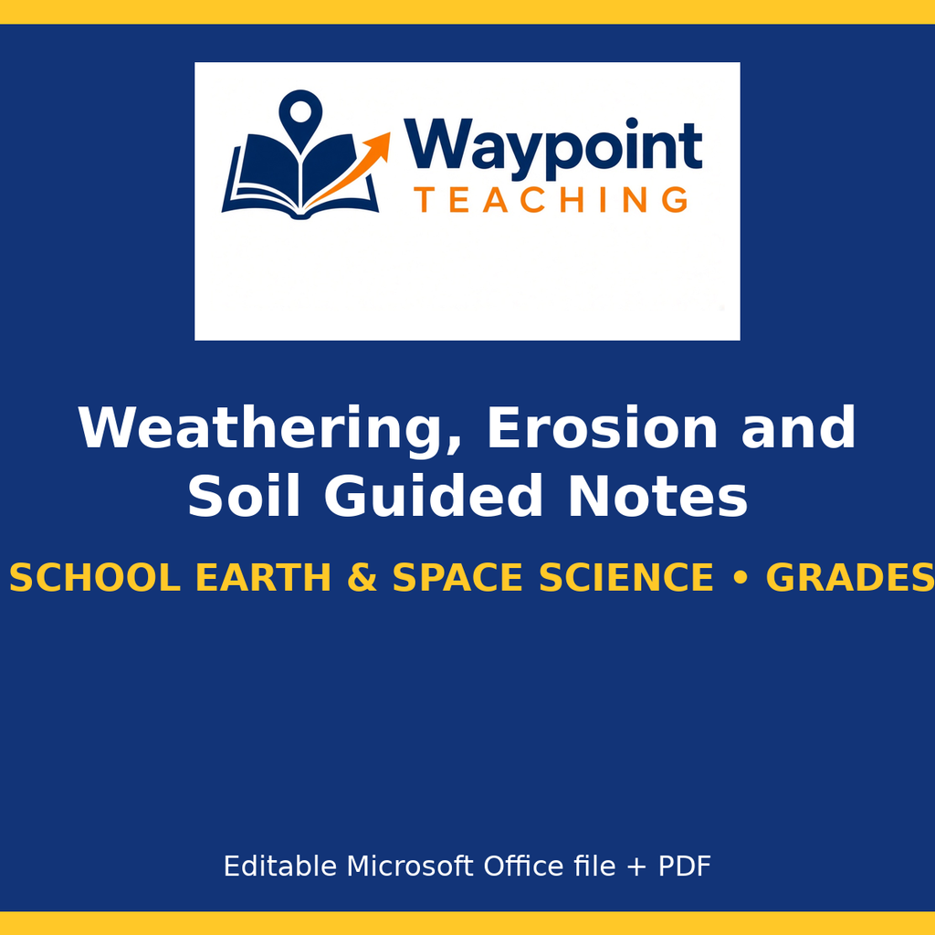 Weathering, Erosion and Soil Guided Notes cover