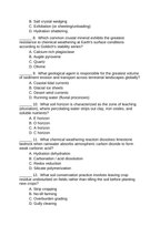 Weathering, Erosion and Soil Lesson Quiz sample page