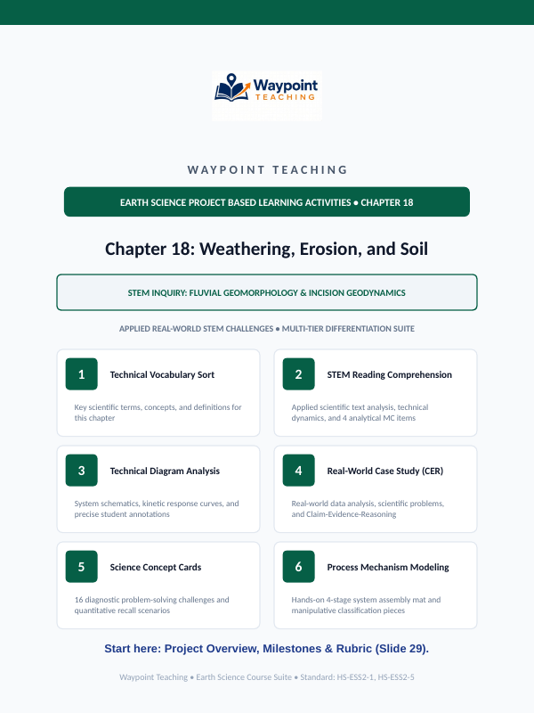 Weathering, Erosion and Soil Project-Based Learning Activity sample page