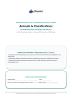 Animals and Classifications Differentiation Stations sample page