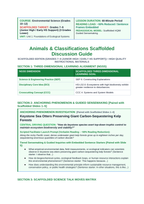Animals and Classifications Scaffolded Phenomena-Based Lesson: Keystone Sea Otters Preserving Giant Carbon-Sequestering Kelp Forests Teacher Discussion Guide sample page