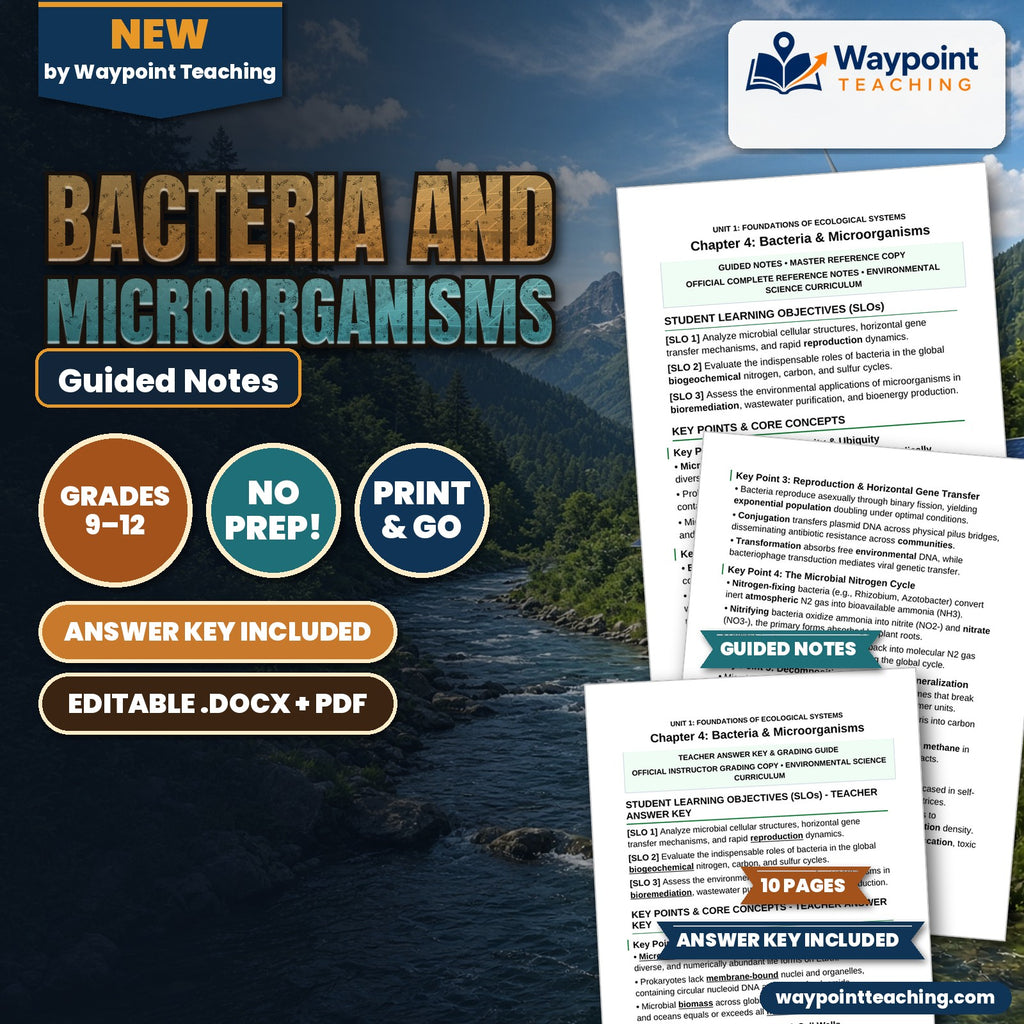 Bacteria and Microorganisms Guided Notes cover