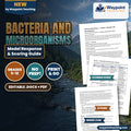 Bacteria and Microorganisms Model Response & Scoring Guide cover
