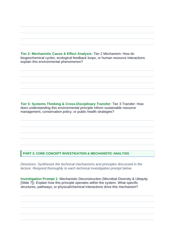 Bacteria and Microorganisms Phenomena-Based Lesson: Symbiotic Nitrogen-Fixing Rhizobia in Legume Root Nodules Student Response Sheet sample page