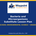 Bacteria and Microorganisms Substitute Lesson Plan cover