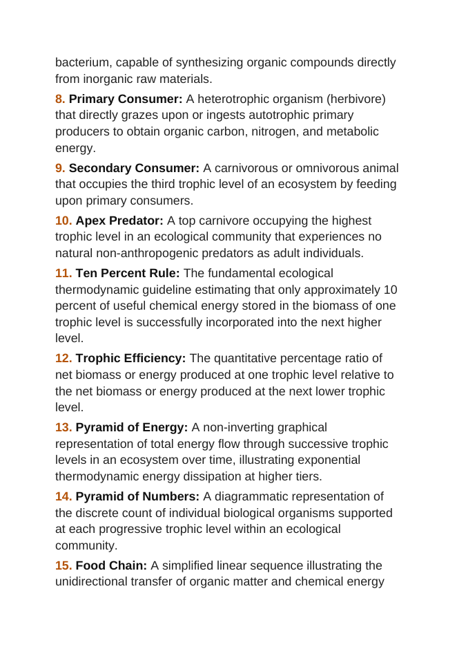 Bacteria and Microorganisms Vocabulary Words & Definitions sample page