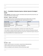 Ecosystem Structures Bell Ringers & Exit Tickets sample page