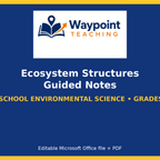Ecosystem Structures Guided Notes cover