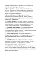 Ecosystem Structures Vocabulary Words & Definitions sample page