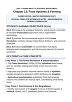Food Systems and Farming Guided Notes sample page
