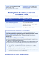 Food Systems and Farming Phenomena-Based Lesson: The 1930s Dust Bowl Catastrophe Across the American Great Plains Teacher Discussion Guide sample page