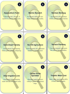 Food Systems and Farming Trivia Board Game sample page