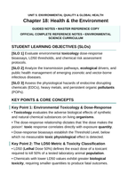 Health and the Environment Guided Notes sample page