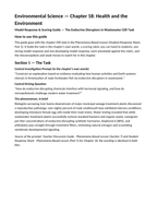 Health and the Environment Model Response & Scoring Guide sample page