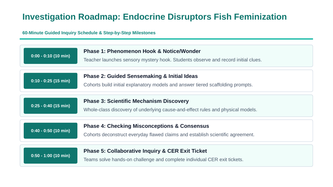 Health and the Environment Scaffolded Phenomena-Based Lesson: Feminization of Male Freshwater Fish via Endocrine Disruptors in Wastewater Presentation sample page