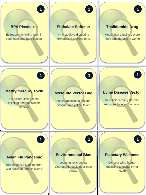 Health and the Environment Trivia Board Game sample page