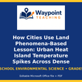 How Cities Use Land Phenomena-Based Lesson: Urban Heat Island Temperature Spikes Across Dense Metropolitan Centers Student Response Sheet cover