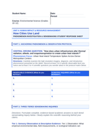 How Cities Use Land Phenomena-Based Lesson: Urban Heat Island Temperature Spikes Across Dense Metropolitan Centers Student Response Sheet sample page