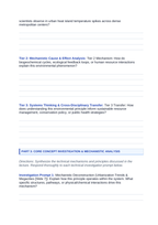 How Cities Use Land Phenomena-Based Lesson: Urban Heat Island Temperature Spikes Across Dense Metropolitan Centers Student Response Sheet sample page