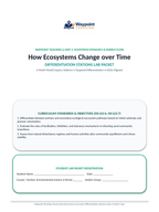 How Ecosystems Change Over Time Differentiation Stations sample page