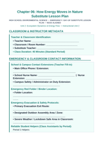 How Energy Moves in Nature Substitute Lesson Plan sample page
