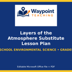 Layers of the Atmosphere Substitute Lesson Plan cover