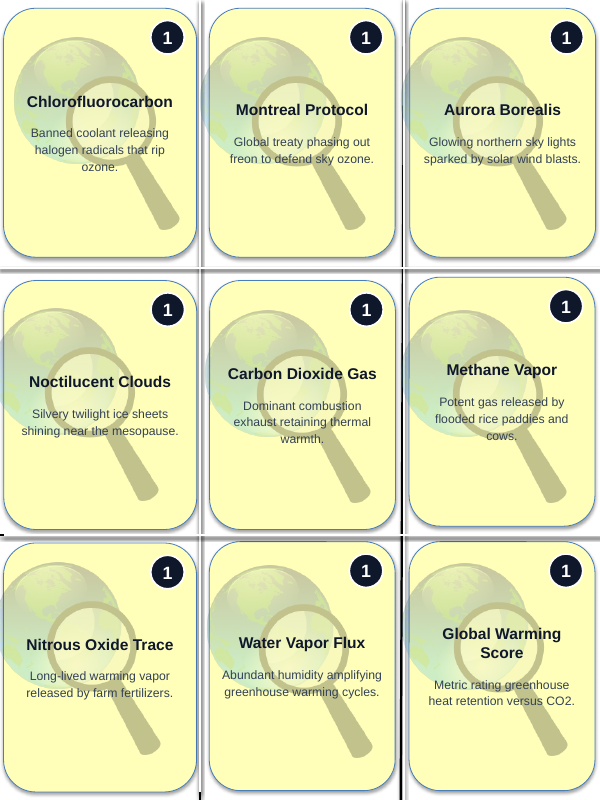 Layers of the Atmosphere Trivia Board Game sample page